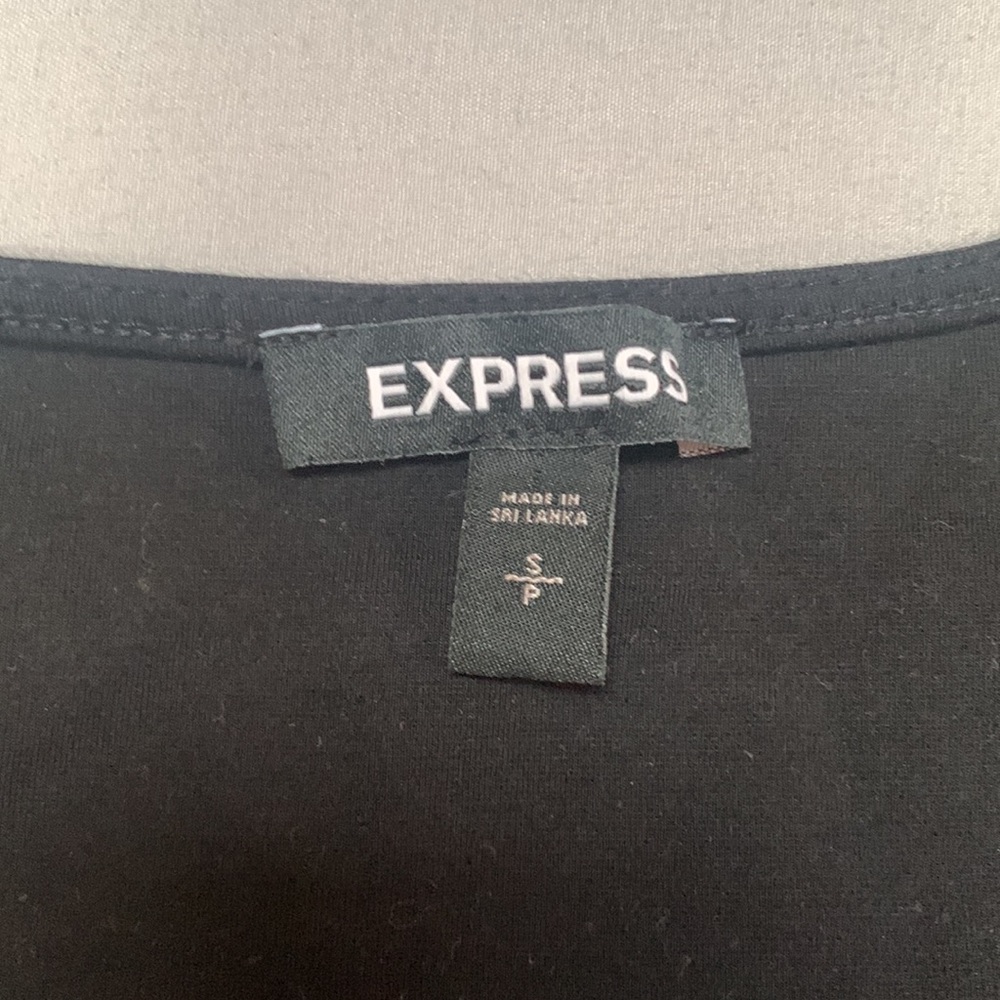 Black Faux Leather Express Knot Tank - Picture 2 of 3
